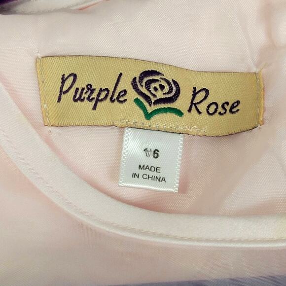 Purple Rose Girl's Pink and Lace Dress Size 16 - Picture 6 of 11